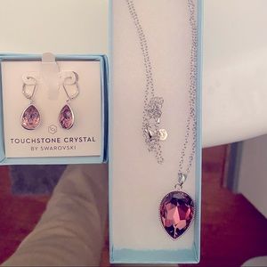 Touchstone crystal set- pink crystal NIB